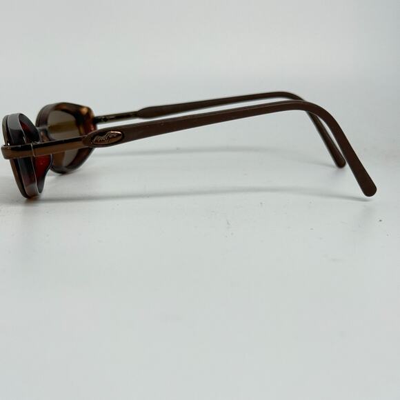 Maui Jim HANA MJ 124-10 Small Sunglasses Brown Tortoise Frames Vintage H20035 - Picture 2 of 8